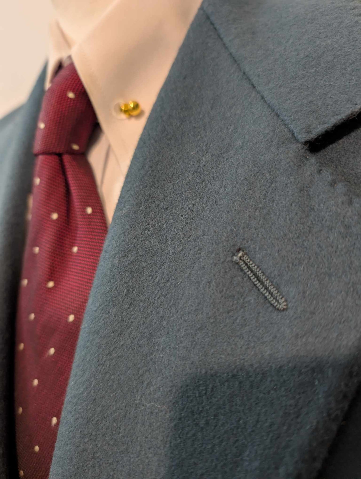Mignonne veste verte bleu en flanelle de laine