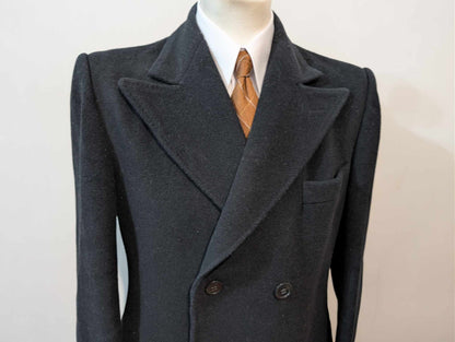 Magnifique manteau croisé bleu marine
