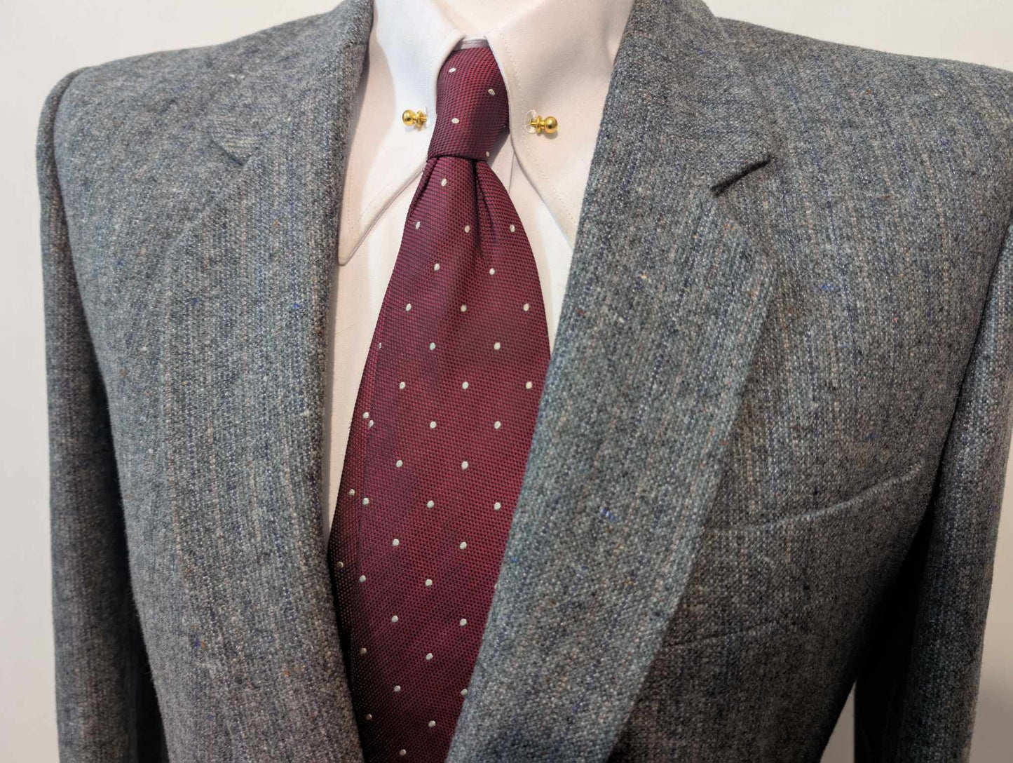 Adorable costume gris en donneegale tweed