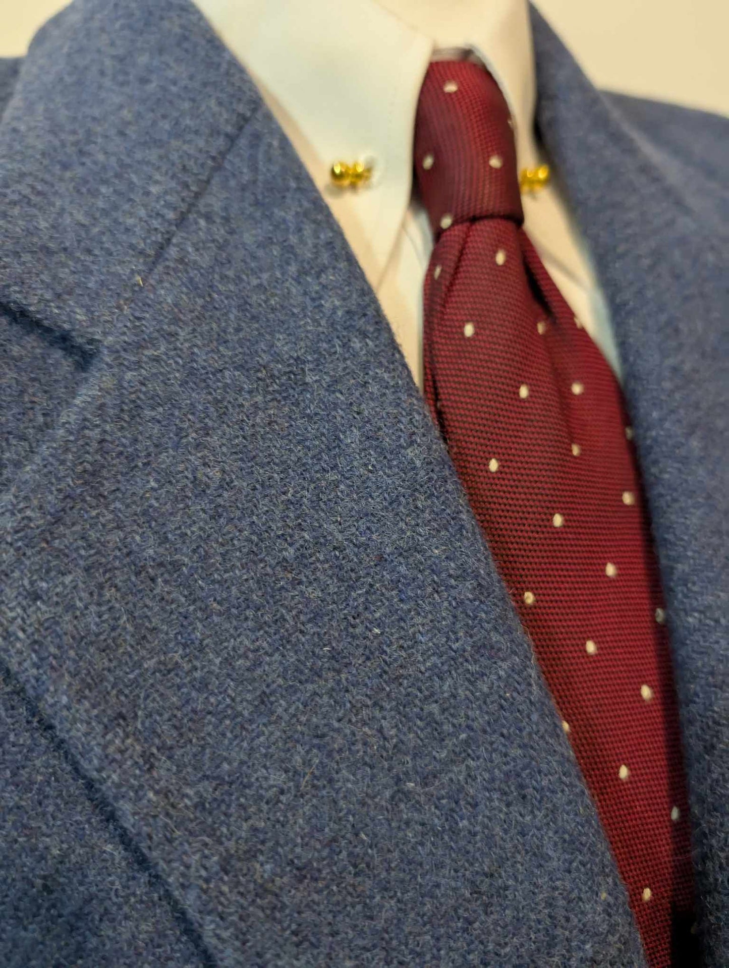 Lumineuse veste bleu en tweed