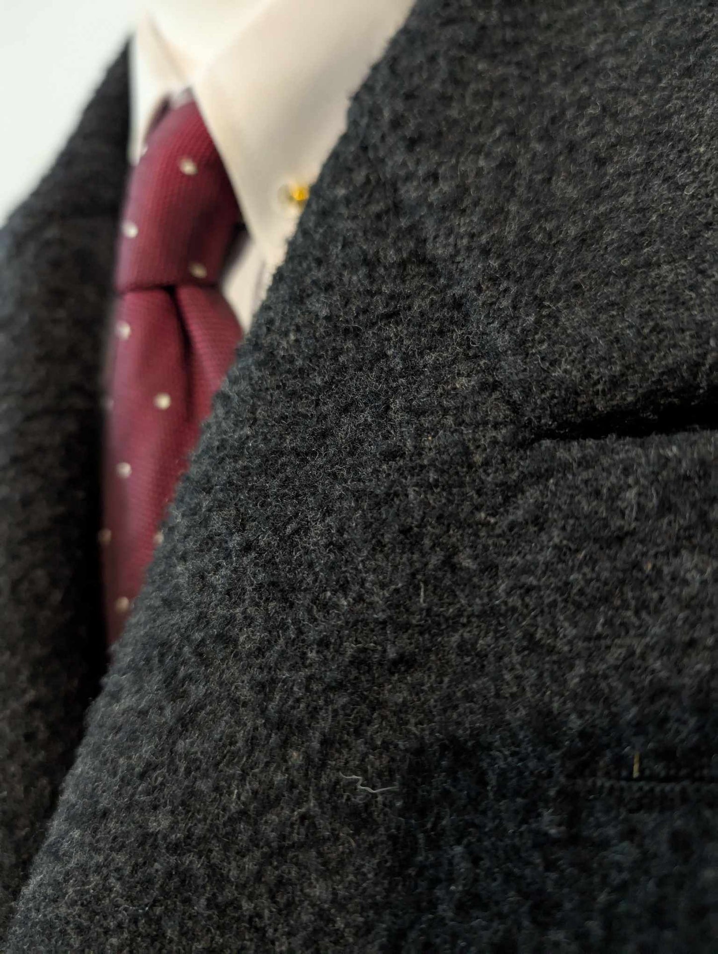 Ancien manteau bespoke en laine