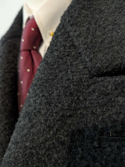 Ancien manteau bespoke en laine