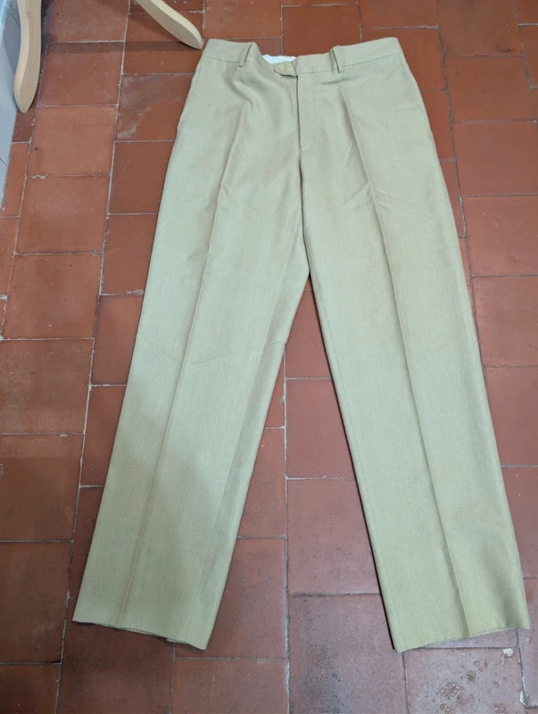 SIZE 42FR Cream wool trousers