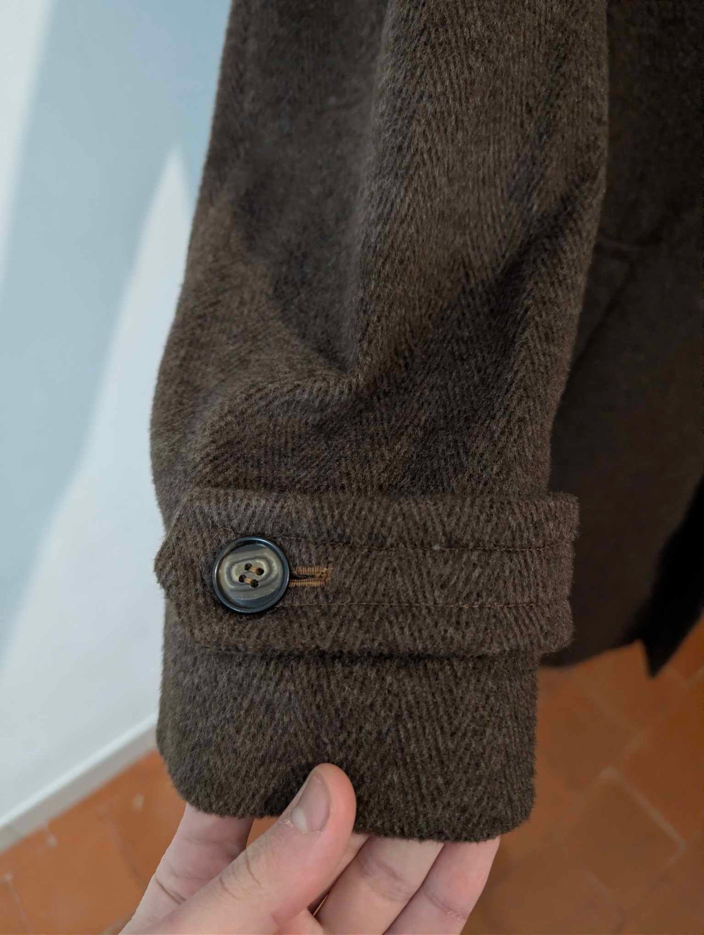 Mignon manteau marron en laine