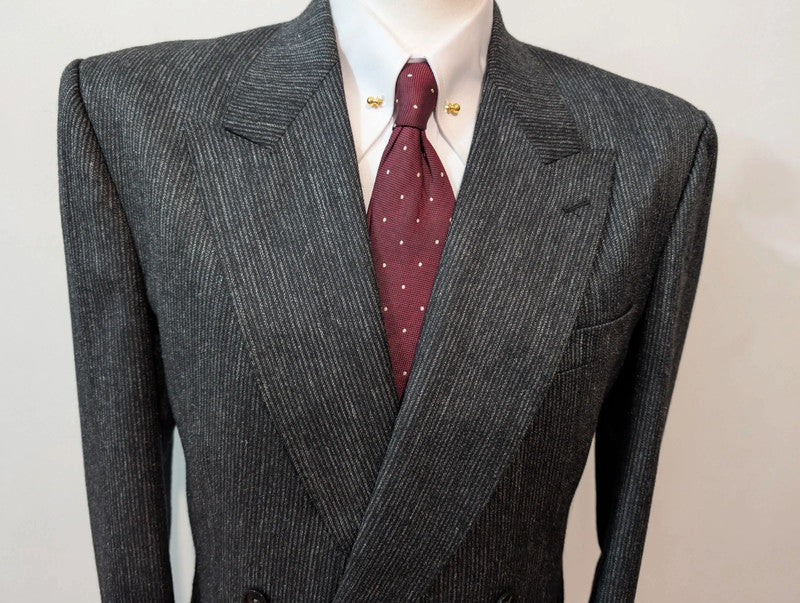 Magnifique costume croisé en tweed