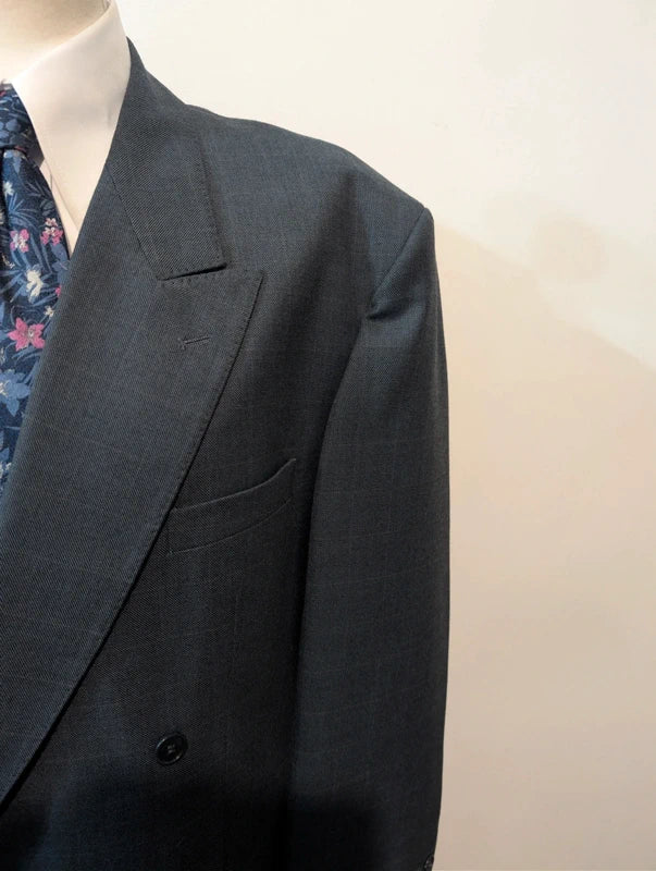 Giant double-breasted wool suit