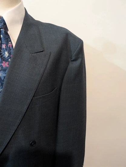 Giant double-breasted wool suit
