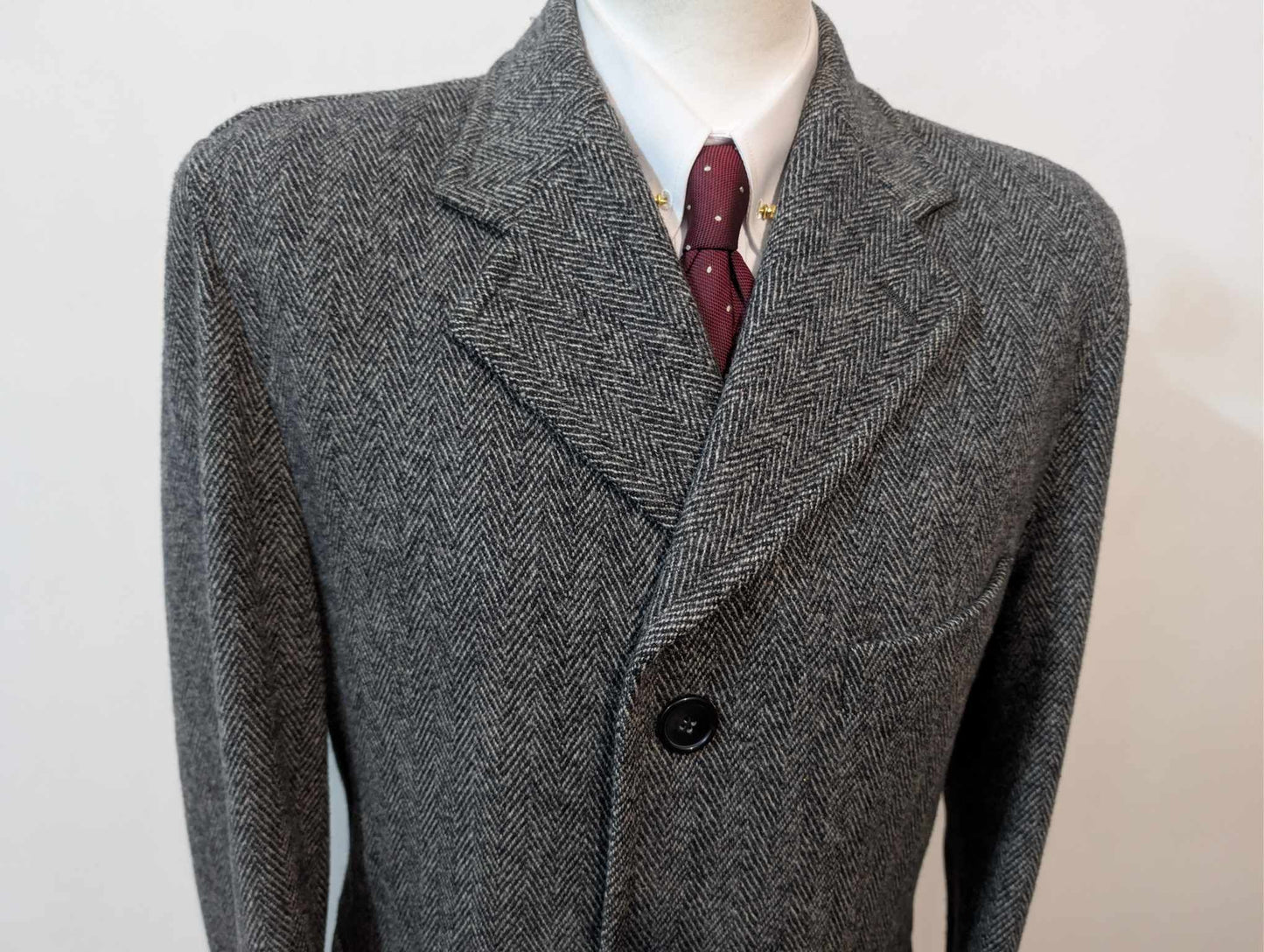 Redoutable manteau gris à chevron