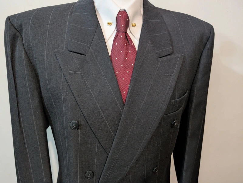 Effroyable costume croisé chalkstripe en laine