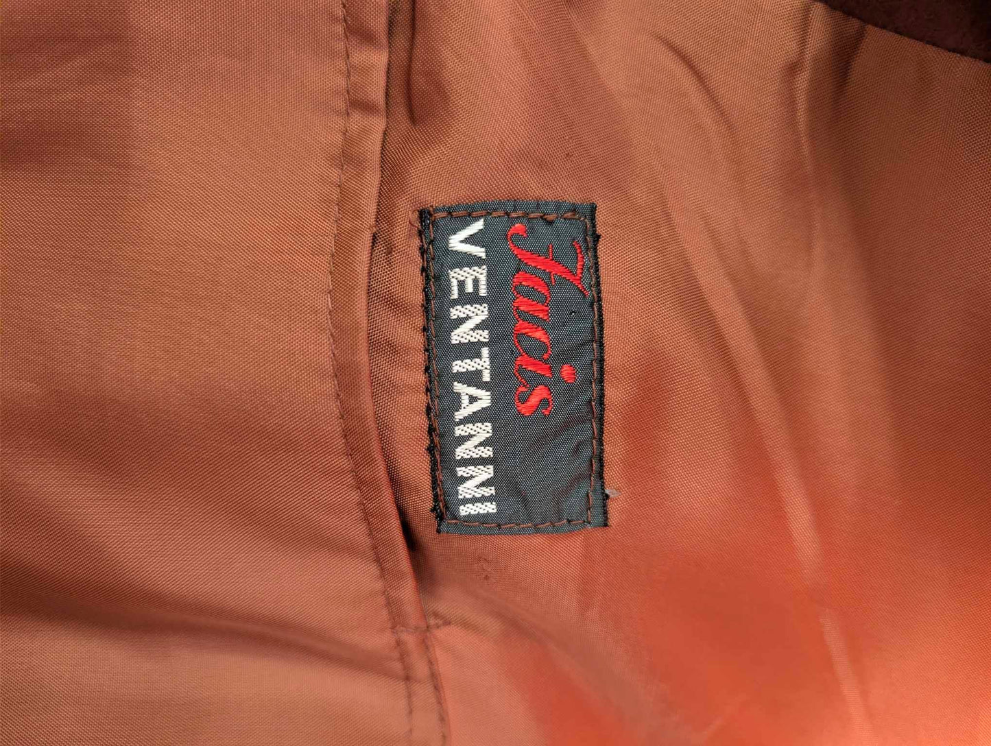 Veste croisé bordeaux en flanelle lourde