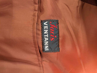 Veste croisé bordeaux en flanelle lourde