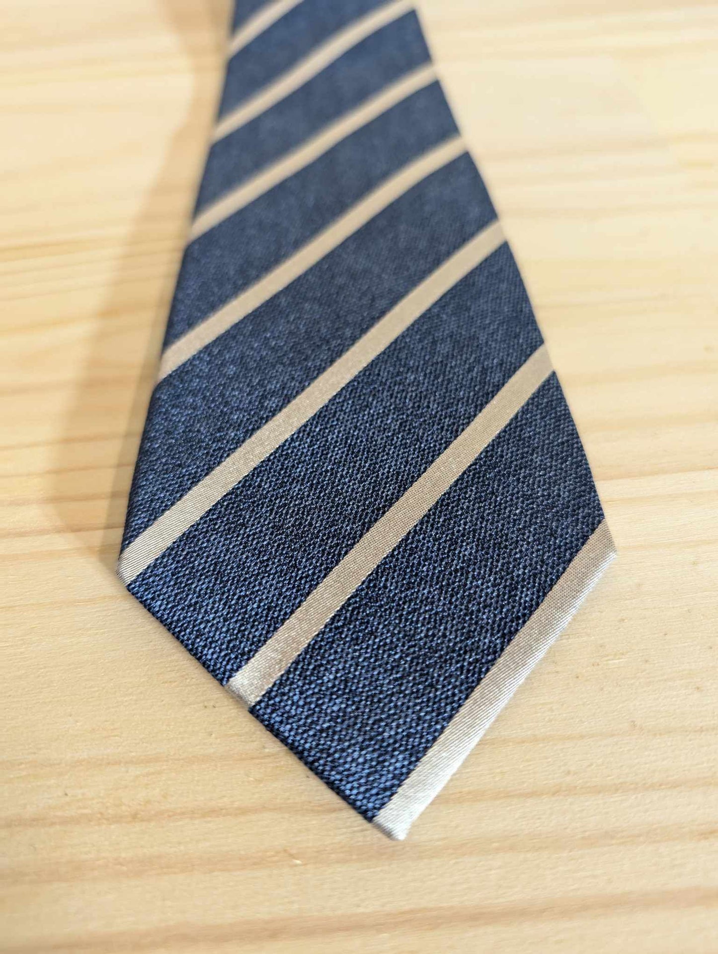 Striped silk tie