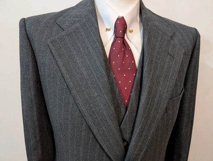 Spectaculaire costume 3 piece pinstripe en flanelle