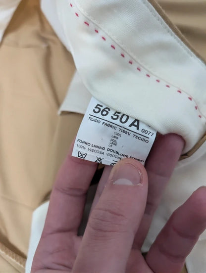 Größe 50FR Creme-beige Wollhose