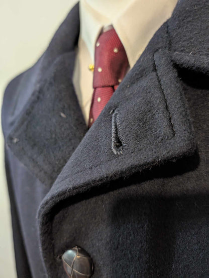 Fabuleux manteau loden de couleur bleu marine