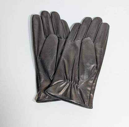 Schwarzer Lederhandschuh