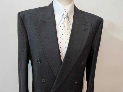 Élégant costumes croisé gris en laine froide