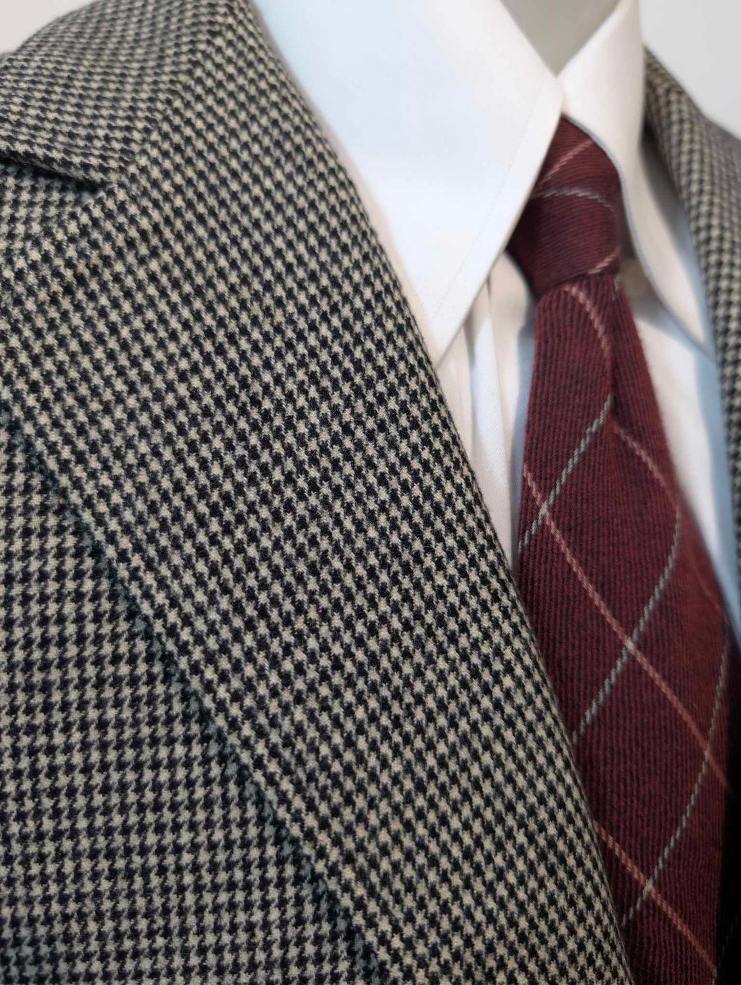 Süßer Hahnentritt-Overall aus schwerer Flanell