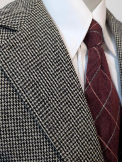 Süßer Hahnentritt-Overall aus schwerer Flanell