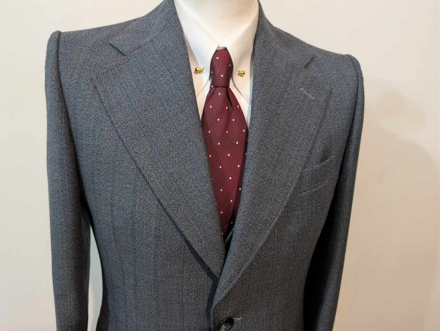 Incroyable costume 3 pièces gris en laine