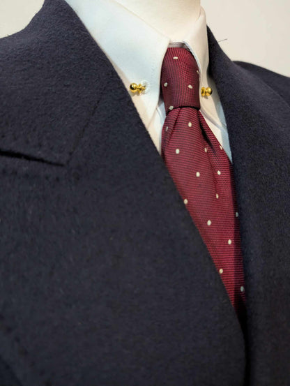 Elegant manteau croisé bleu marine