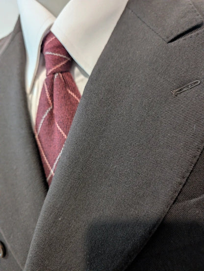 Schöne, zweireihige braune Wolljacke