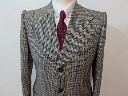 Exceptionnel costume a carreaux en laine