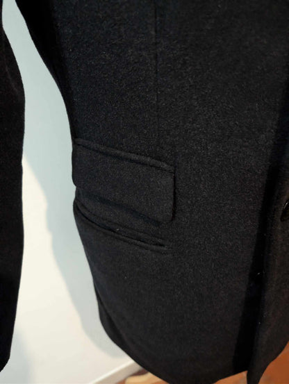 Gentil manteau gris en laine