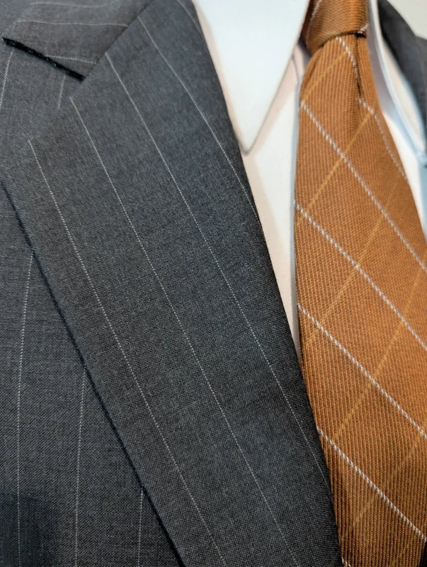 Dazzling wool pinstripe suit