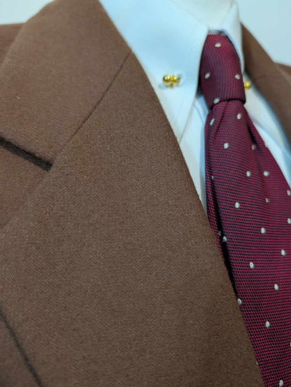 majestueuse veste marron en flanelle