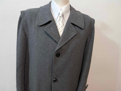 Original grauer Wollmantel aus Lauden