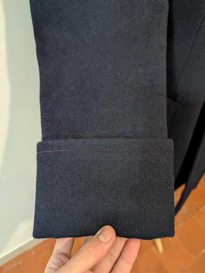 Exceptionnel manteau croisé en laine