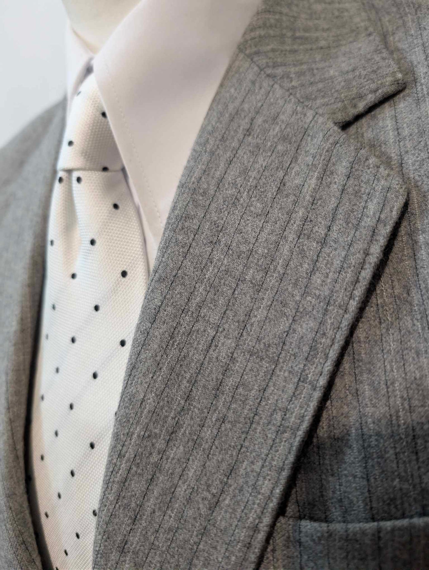 Magnifique costumes pinstripe en flanelle lourdes