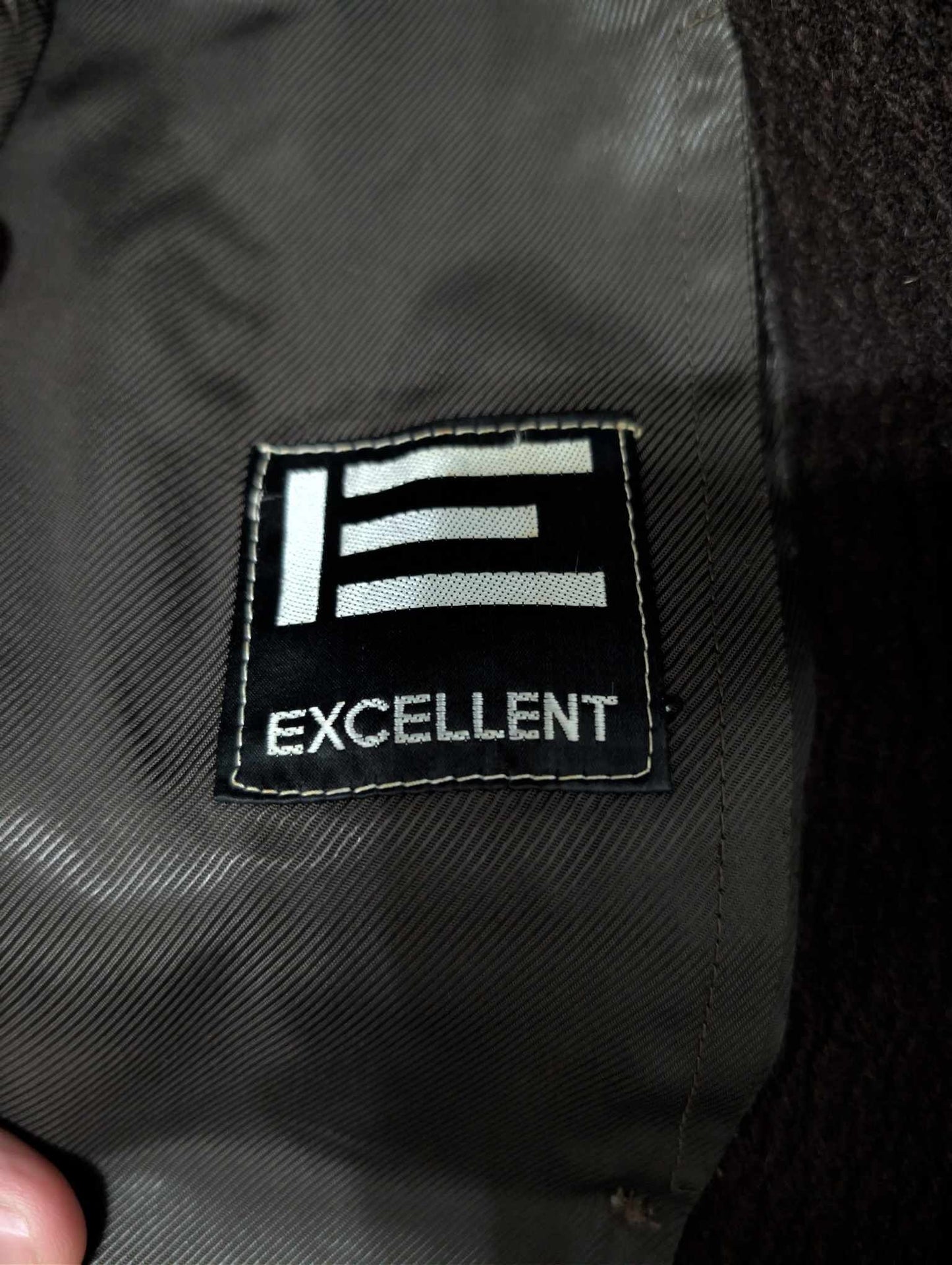 Sublime manteau croisé marron en laine