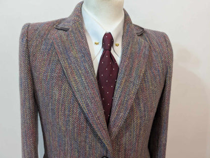 Magnifique tailleur violet lilas en tweed