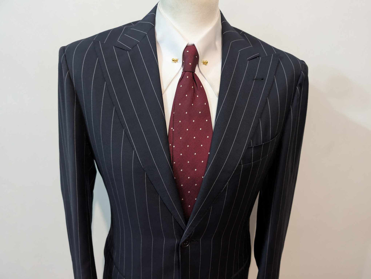 Incroyable costume chalkstripe en laine