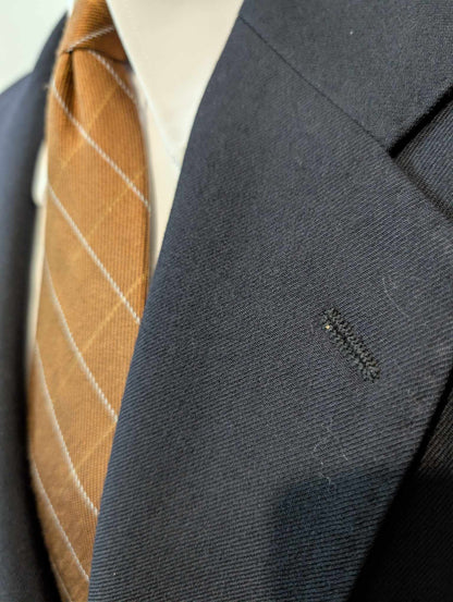 Classique costume bleu marine en laine