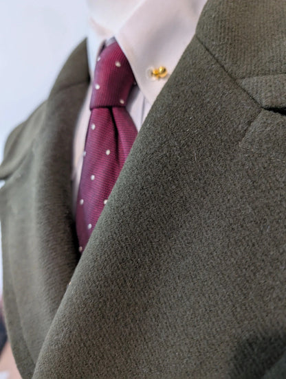 Merveilleux manteau vert en laine