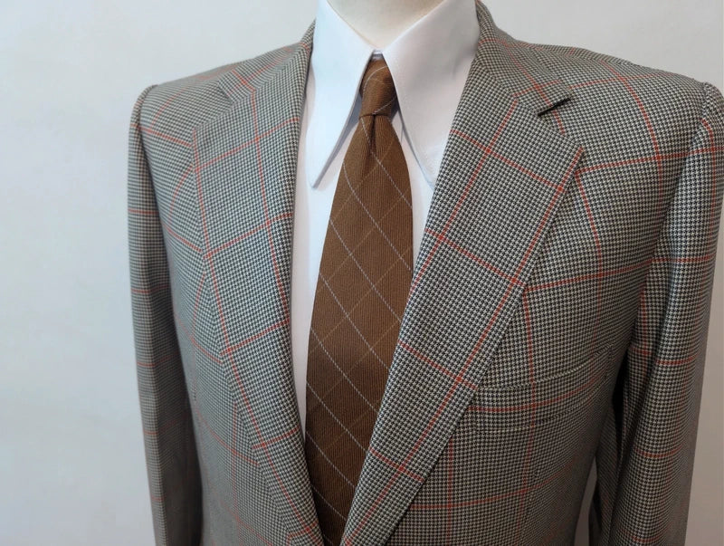 Äußerst seltener, maßgeschneiderter Wollanzug mit Karomuster