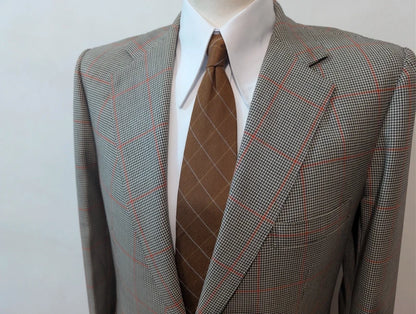 Äußerst seltener, maßgeschneiderter Wollanzug mit Karomuster