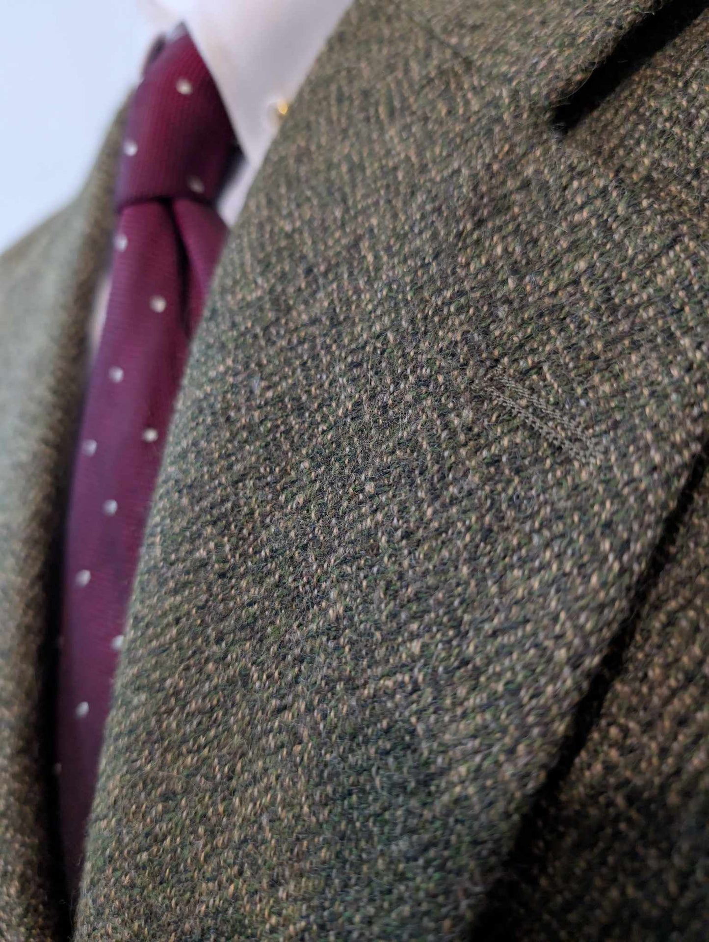 Élégante veste verte en tweed