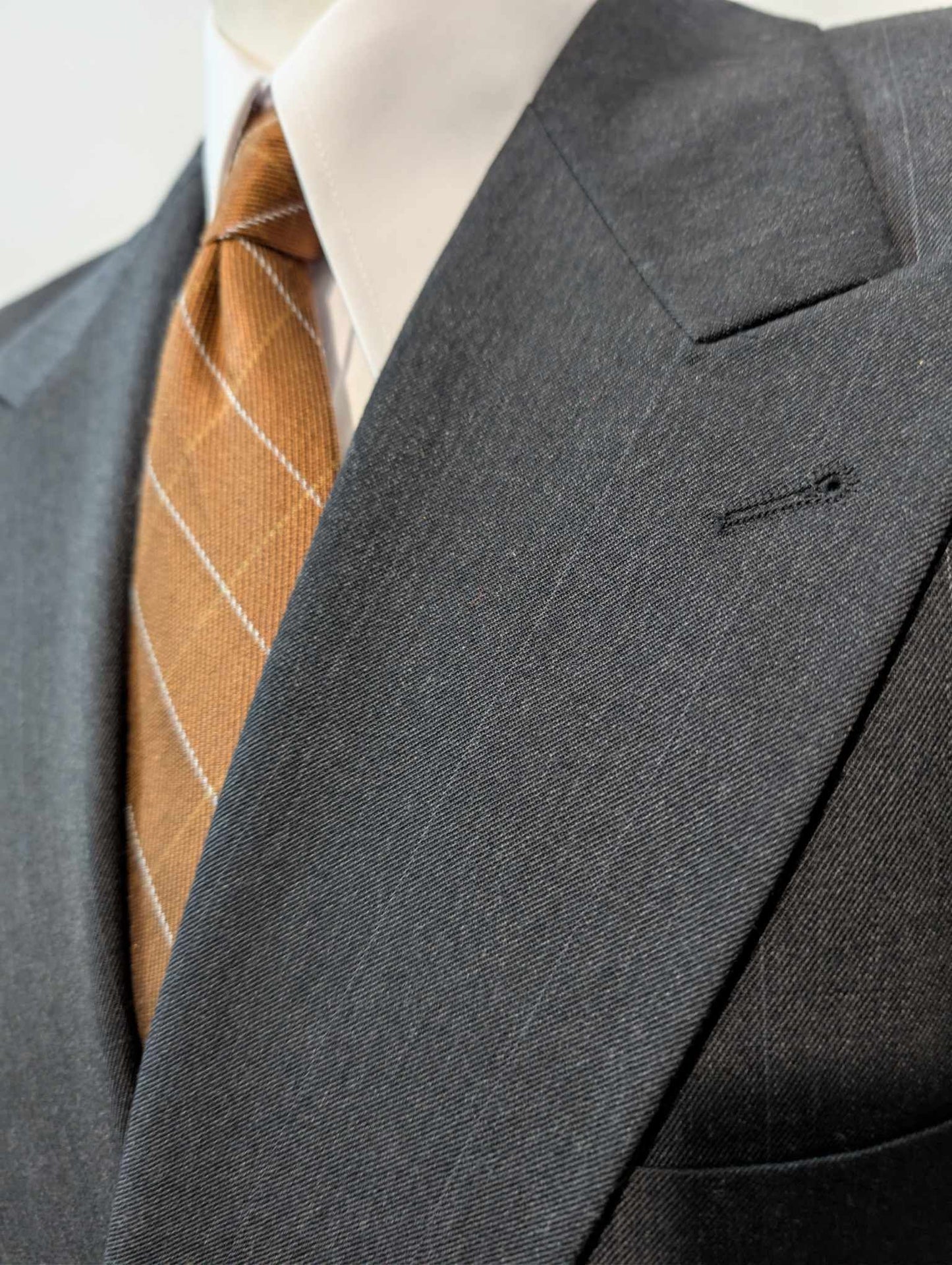 Classique costume croisé pinstripe en laine