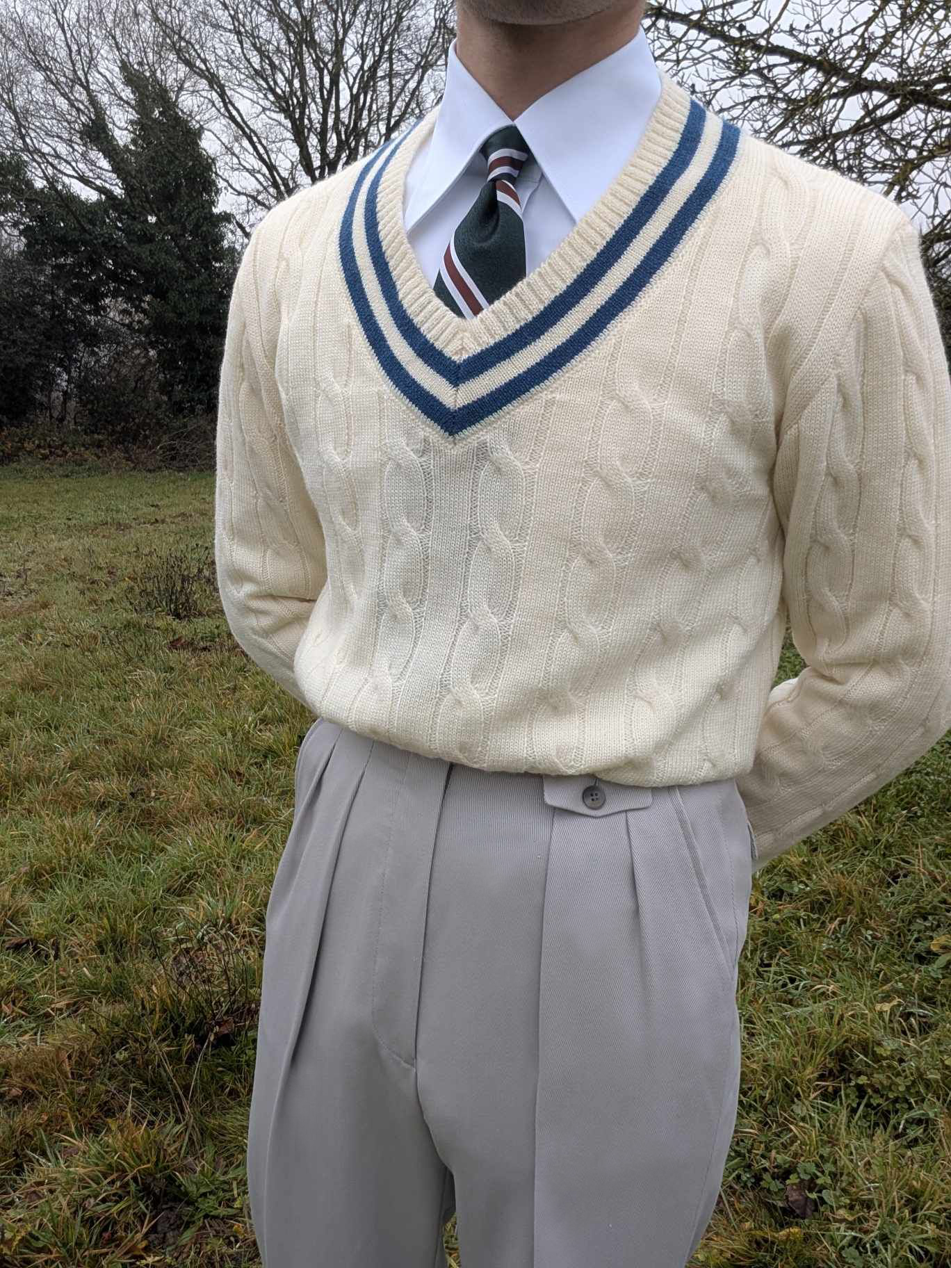 Pull cricket en 100% laine merinos