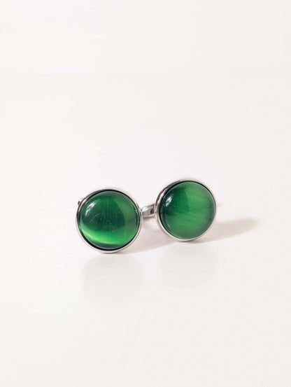 Emerald Green Vintage Cufflinks