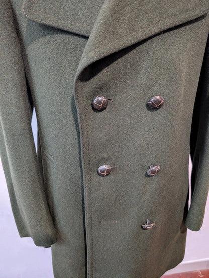 Mignon caban en loden vert