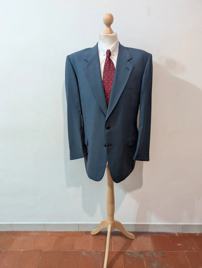 Classique costume bleu en laine légère