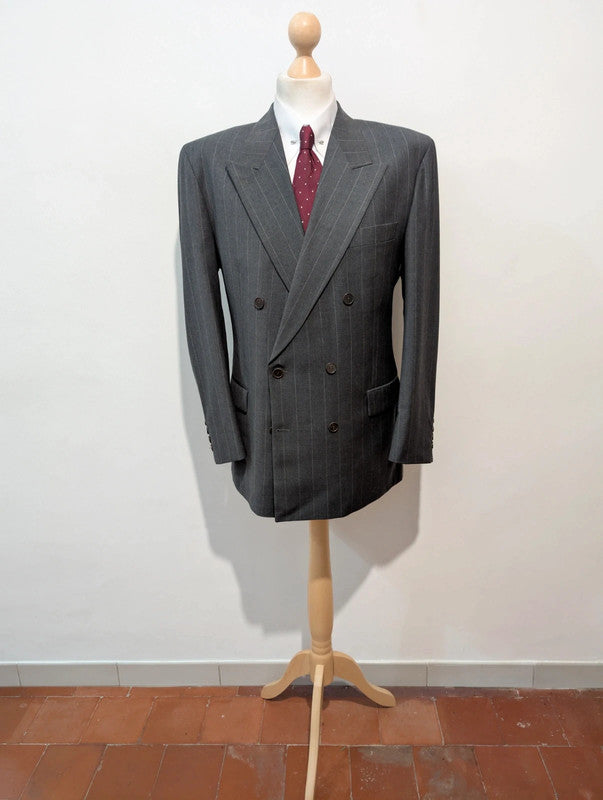 Terrifiant costume croisé chalkstripe en laine froide