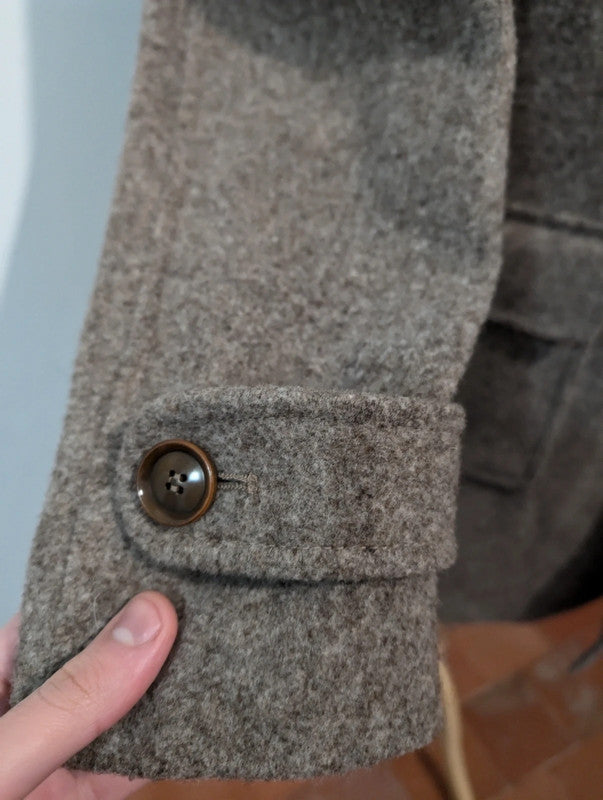 Cute gray brown wool coat