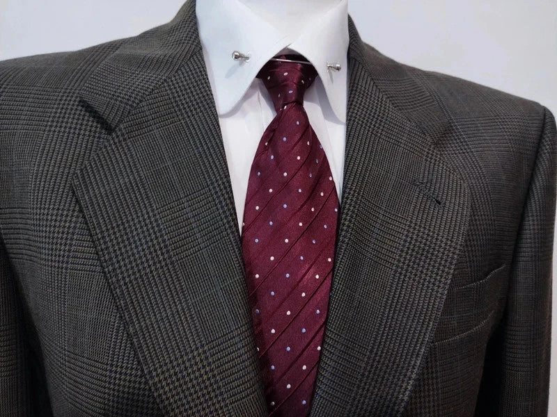 Perfect gray prince of wales suit