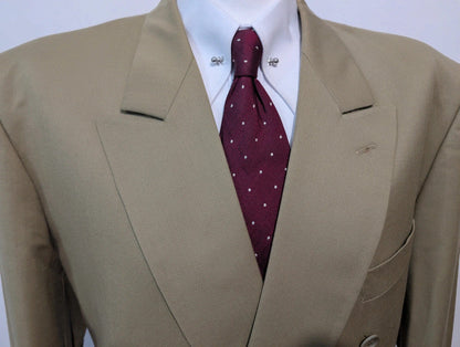Étonnant Costume croisé vert en laine